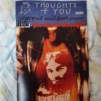 50% off b grade/seconds copies Thoughts Of You print issue 1 & sticker . Dennis Wilson/The Beach Boys fanzine.