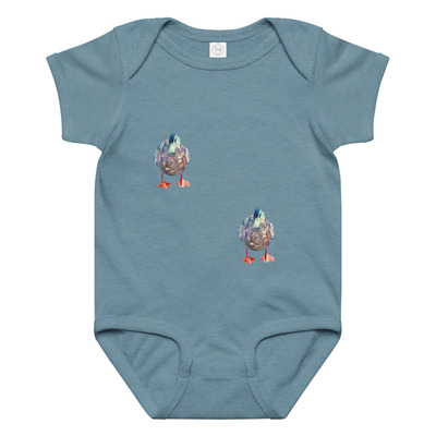 Baby jersey bodysuit - water effect