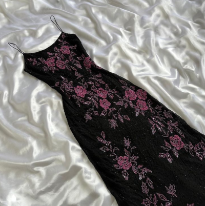 Elegant Black Retro Strap Long Prom Dresses