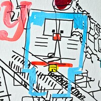 XXL Painting by Judas Arrieta "Toy Hunter" - Thumbnail 4