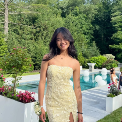 Beautiful sleeveless slit long yellow prom dresses - Thumbnail 2