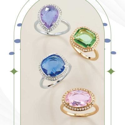 Spring cocktail jewel ring - final sale - Thumbnail 4