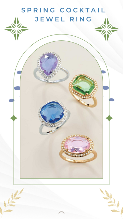 Spring Cocktail Jewel Ring - FINAL SALE
