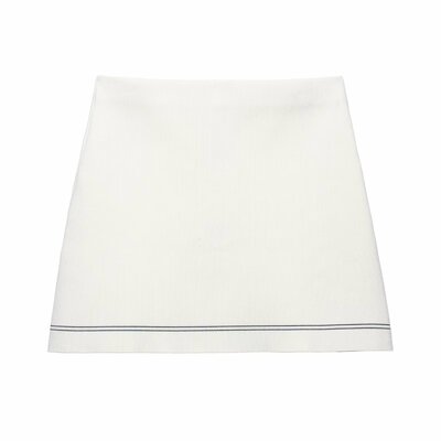 Street fashion casual trim knit mini skirt