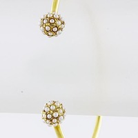 Rachel Pave Pearl Cuff - Thumbnail 1