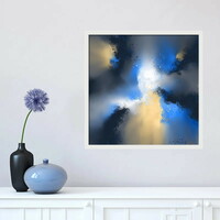 Harmonic Blue Art Print - 24" X 24" - Thumbnail 2
