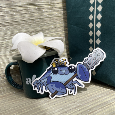 Samurai crab sticker