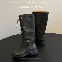 Women's genuine leather fashion boots - Thumbnail 1