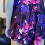 Multicolored Lotus Tie Front V-Neck Swim dress-4