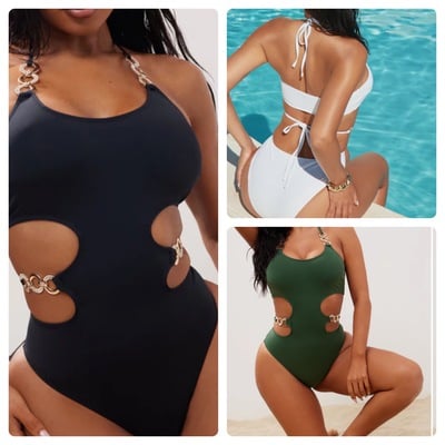 Chain cutout one piece-td