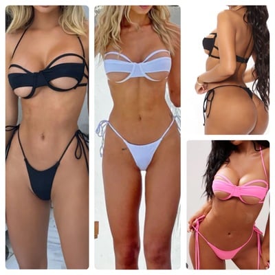 Peek a boo fashion bikini-td