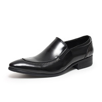 Men's shiny leather slip-on shoes 2 colors - Thumbnail 2