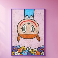 👧 Painting by Celipe Perroloco "Upside Down"  - Thumbnail 5