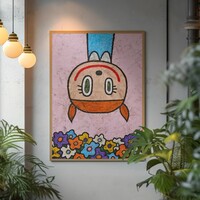 👧 Painting by Celipe Perroloco "Upside Down"  - Thumbnail 6