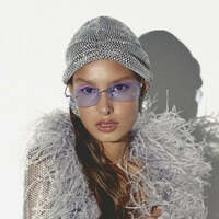 Fashion Trend Accessories Rhinestone Party Stretch Hat Christmas Bowl Hat - Thumbnail 1