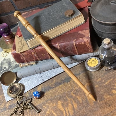 Olive ash wand 12 3/8th inch