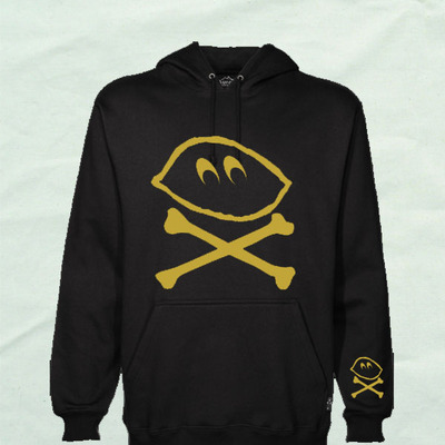 Gold foil logo hoodie