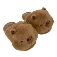 Funny Cute Capybara Plush Slippers - Thumbnail 5