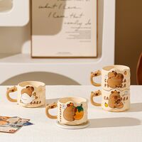 Kawaii Capybara Print Coffee Mug - Thumbnail 2
