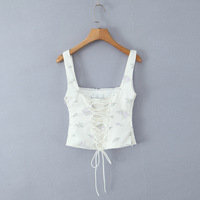 Vintage lace straps sweet little top camisole - Thumbnail 3