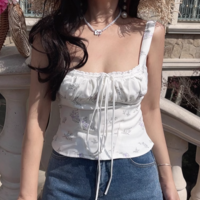 Vintage lace straps sweet little top camisole - Thumbnail 1