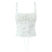 Vintage lace straps sweet little top camisole - Thumbnail 6