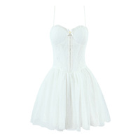 Fashion sexy hot girl small fresh lace embroidery dress - Thumbnail 6