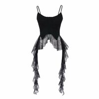 Irregular ruffled flowing camisole - Thumbnail 1