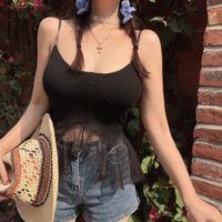 Irregular ruffled flowing camisole - Thumbnail 4