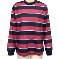 RED & BLACK STRIPED SWEATER - Thumbnail 1