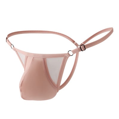 Wholesale multi-color 6pk gay men's sexy underwear adjustable waist separator pouch thong t-string underpants kx030dk