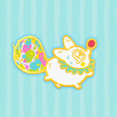 Clown Anxiety Fox Enamel Pin