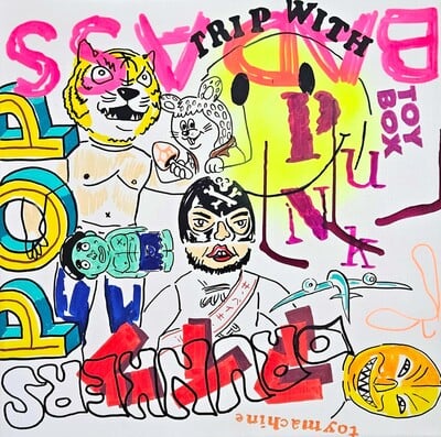 Painting by Judas Arrieta "DRUNKERS"