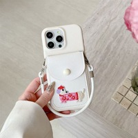 Cute Dachshund Card Holder iPhone Case With Rope *(iPhone 12 - iPhone 16 ) - Thumbnail 3