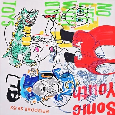 Painting by judas arrieta "sonic"  - Thumbnail 2