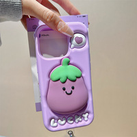 Lucky Eggplant iPhone Case With Rope *(iPhone 12 - iPhone 16 ) - Thumbnail 4