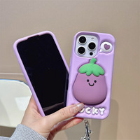 Lucky Eggplant iPhone Case With Rope *(iPhone 12 - iPhone 16 ) - Thumbnail 3