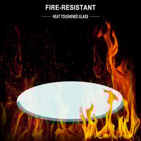 20" Inch Round Tempered Glass Table Top – Clear 1/4" Thick Polished Edge Replacement Glass - Thumbnail 1