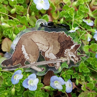 Wooden/acrylic charms: soulsborne