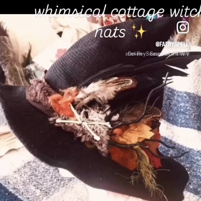 Custom cottagecore witch hat