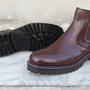 Handmade Men Dark Brown Leather Chelsea Dress Boot-1