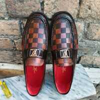 Custom Made Men Classic Moccasin Loafers Leather Dress Shoes - Thumbnail 1