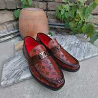 Custom Made Men Classic Moccasin Loafers Leather Dress Shoes - Thumbnail 2