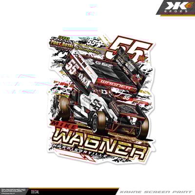 40 years track champion decal