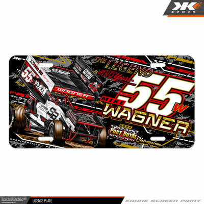 40 years track champion license plate