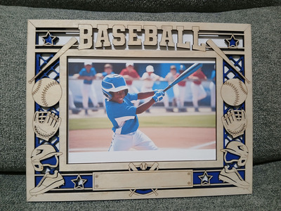 #316 Baseball Picture Frame
