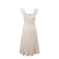 Holiday style summer casual small flying sleeve polka dot print dress - Thumbnail 1