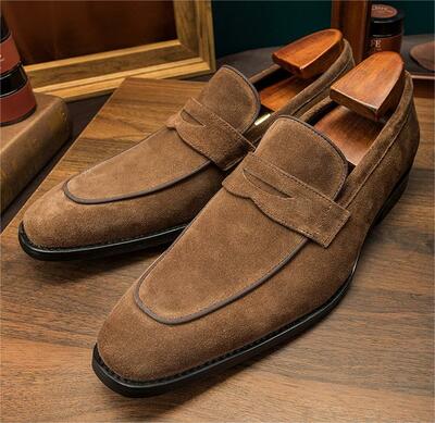 Men's Loafers Suede Leather Shoes
