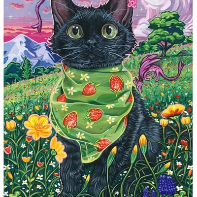 "strawberry daydream" print 