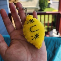 Felt Lemon keychain - Thumbnail 2
